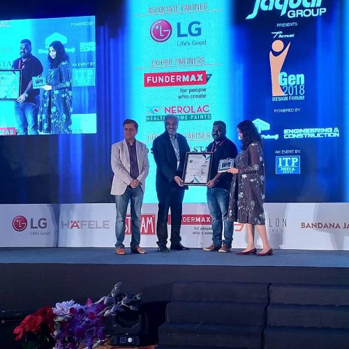 iGen 2018 Design Forum. Selected as one of the Top 50 Architects of India 
